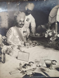 Lt.-Gen. His Highness Maharajadhiraj Raj Rajeshwar Narendra Shiromani Maharajah Sri SADUL SINGHJI Bahadur G.C.S.I., G.C.I.E., C.V.O., Maharaja of Bikaner 1943/1950 (Bikaner)