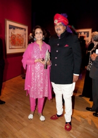 Maharajkumari Rajyashree Kumari with HH Maharaja Gaj Singhji of Jodhpur