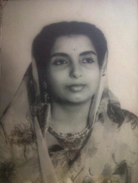 Rajkumari Lakshmi Kumari Bikaner (later Maharani Lakshi Kumari Narsinghgarh), daughter of Rani Manohar Kanwar Ji and Captain Maharajkumar Bijay Singh Ji