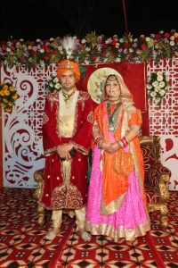 Raja Shubhender Raj Narayan Chand with wife (Bilaspur)