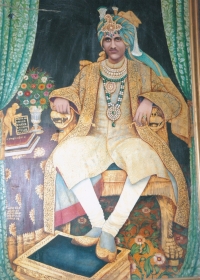 H.H.Raja Sir Anand Chand KCIE, MP, MLA(1913-1983) 44th Raja of Bilaspur. (Bilaspur)