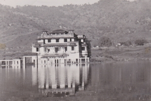 New Palace and Temple, built with great Devotion and Care by H.H.Raja Sir Anand Chand, now being devoured by Bhakra Dam