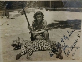 Rani Nirvana Devi on Leopard Shoot (Bilkha)