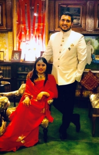 Yuvraj Eklavya Singh Ji with Yuvrani Yashwant Kumari