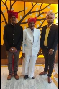 From left, Kr. Lalsinh, Th. Mansinhjj, Bh. Dhrupalsinh