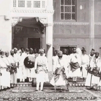 H.H. Maharao Raja Shri Raghubir Singh Ji Bahadur of Bundi State with H.H. Maharaja Shri Ganga Singh Ji Bahadur Of Bikaner State