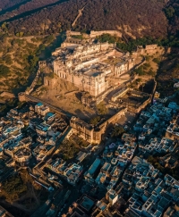 Taragarh fort of Bundi princely state which was built by Rao Raja Bar Singh Hada Chauhan in the beginning of the 13th century. (Bundi)