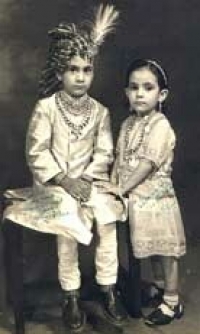 HH Maharao Raja Shri Ranjit Singhji Bahadur and Maharajkumari Mahendra Kumari (Bundi)