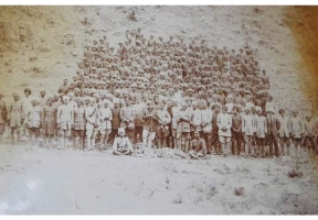 Kaluheda Hunting Team Thakur Sahab of Kaluheda With Rao Uday Singh of Chadawad. (Chadawad)