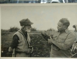 Thakur Bhupendra Singhji of Chadawad With Salim Ali, the Bird man of India (Chadawad)