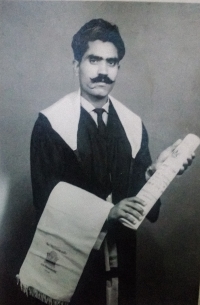 Thakursab Arjun Singh Shaktawat, after completing his Graduation (Chaldu)