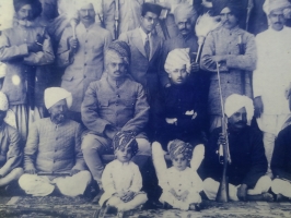 Thakur Bhopal Singh with Kuwar Govind Singh and others