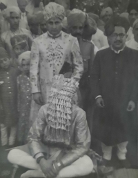 Raja Ram Chand Ji during the marriage of his son Tikka Parkash Chand Ji