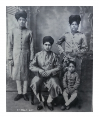 Raja Ram Chand ji with his nephew (Chenani)