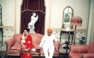 Late H.H Rajmata Nirmal Kumari and Late H.H Virendra Sinhji Chauhan (Chhota Udaipur)