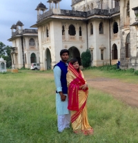 Yuvraj Sumer and his wife Yuvrani Nargis Ji (Chhota Udaipur)