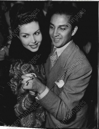 Maharaja of Cooch Behar Jagaddipendra Narayan dancing with actress Ann Miller at a party in 1947 (Cooch Behar)