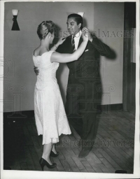 Maharaja of Cooch Behar Jagaddipendra Narayan learning dance from Betty Martin,1956