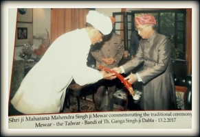 Talwar-Bandi Ceremony of Thakur Ganga Singhji Dabla