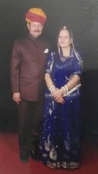 Raj Shri Ummed Singh Sahib with Rani Shrimati Govind Kanwar Sahiba of Dalniya (Dalniya)