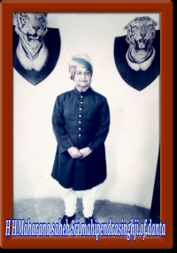 HH Mahipendrasinghji of Danta (Danta)