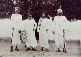 Thakur Sahab Prem Singh Ji of Danta, Rao Sahab Jaswant Singh Ji of Tantoti, Thakur Sahab Moad Singh Ji of Devliya, Rao Sahab Gaj Singh Ji of Bandanwara