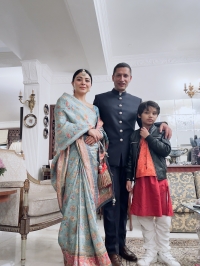 Kunwar Tejinder Singh, Kunwarani Rohini and Kunwar Arihant Singh Darkoti
