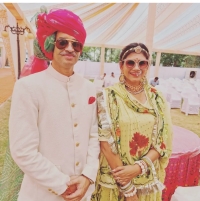 Rajkumari Mandvi Kumari Datia and Rajkumar Vishweshwar Saran Singh Deo Surguja
