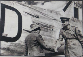 Brig Bagh Singh receiving the then PM Jawaharlal Nehru at Chushul Airport