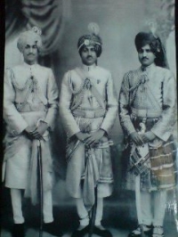 Lt.Thakur Saheb Mool Singh Ji(centre) with Th.Saheb Padam Singh Ji & Thakur Saheb Roop Singh Ji