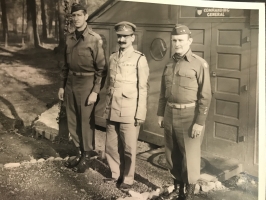 Maharajah of Dewas (center) with Lt. Gen. Mark W. Clark (Left) and Maj. Gen. Alfred M. Gruenther (right), Feb 7, 1945 in North Africa. The Maharajah fought during the Libyan Campaign for 2 years.