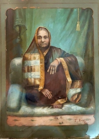 Maharani Krishnabai Rajesaheb Pawar wife of H.H Shrimant Narayan Rao Pawar Maharaj Dewas Junior (Dewas Junior)