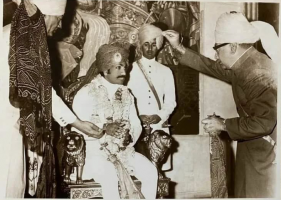 Captain Thakur Sahab Shri Manohar Singh Ji Dhamli, at HH Maharaja Gaj Singh Ji Jodhpur wedding (Dhamli)