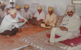 HH Maharaja Gaj Singh Ji Jodhpur at Dhamli (Dhamli)