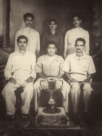 Thakur Sahab Rughnath Singh Ji Dhamli, sitting in middle