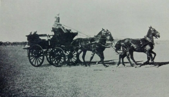 Late Col HH Maharaja Shrimant Sir Udaji Rao II Pawar of Dhar at the Mhow Horse Show