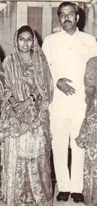 Jogmaya Devi daughter of Late Pattayet Nursingh Pratap Singh Deo of Dhenkanal and Pattayetuni Jatan Kumari Devi (Bera-Rajasthan) with her husband M Narpatsinghji Idar