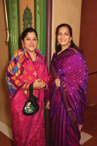 Yuvrani Meenal Kumari Singhdeo of Dhenkenal, with Rani Alaukika Khacher of Jasdan (Dhenkanal)