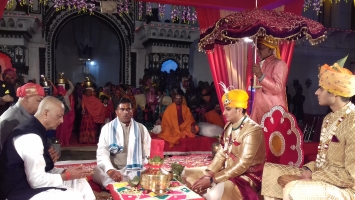 Marriage Ceremony of Yuvraj Janmejay Chandra Mardaraj Harichandan at Qila Kothi, District Satna, MP (Dompada)