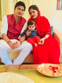 Yuvraj Janmejay & Yuvrani Harshita with Tikayet Raghvendra