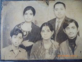 Rani Indira devi with husband and children