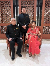Maharaja Chandra Vijay Singh, Maharani Kanika Devi, and their son, Samridh Vijay Singh