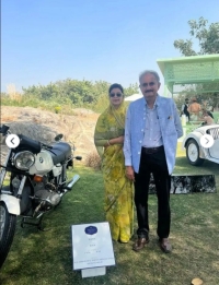 H.H. Rai-i-Rayan Mahi-Mahendra Maharajadhiraj Ravi Kula Bhushan Sri 108 Sri Maharawal Shri Harshvardhan Singhji Bahadur with H.H Maharani Raj Rajeshwari Priyadarshini Kunwar Bai Saheba