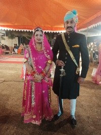 Kunwar Ajay Singh Ganwri with wife Pooja Kanwar