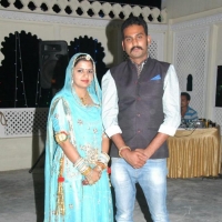 Kunwar Ajay Singh Rathore with wife Pooja Shaktawat Rathore