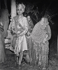 Rao Sahab iNDRAJEET SINGH ji of Gari BANSWARA with his wife RANI SAMPAT KUMARI
