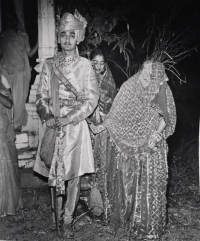 Rao Sahab INDRAJEET SINGH ji of Gari BANSWARA with his wife RANI SAMPAT KUMARI