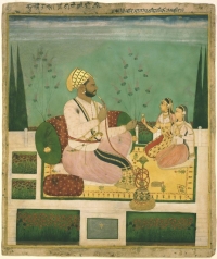 Portrait of Thakur Sahib PRATAP SINGHJI, Thakur Sahib of Ghanerao 1552/1568. Portrait by - Philadelphia Museum of Art (Ghanerao)