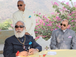 Shriji Arvind Singh Mewar and Thakur Sahib Lokendra Singh ji of Kotri (Ghanerao)