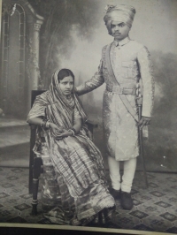 Thakor Saheb Pravinsinhji with his better half Dharmendrakunvarbasaheb